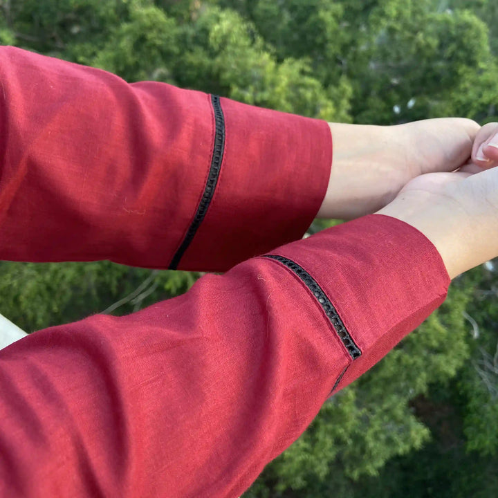 Oxblood Lawn Two Piece image 1