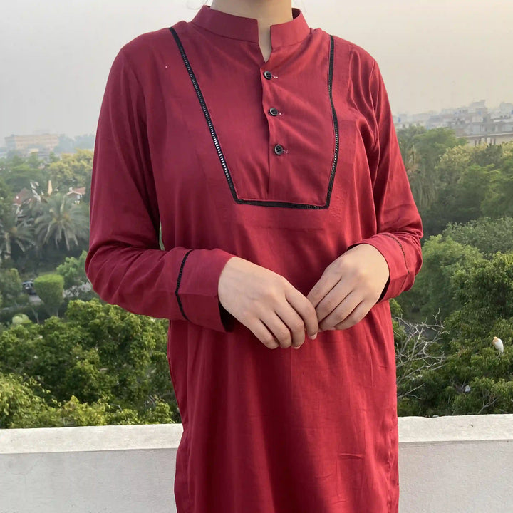 Oxblood Lawn Two Piece image 3