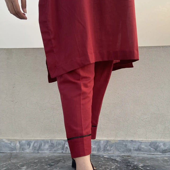 Oxblood Lawn Two Piece image 2