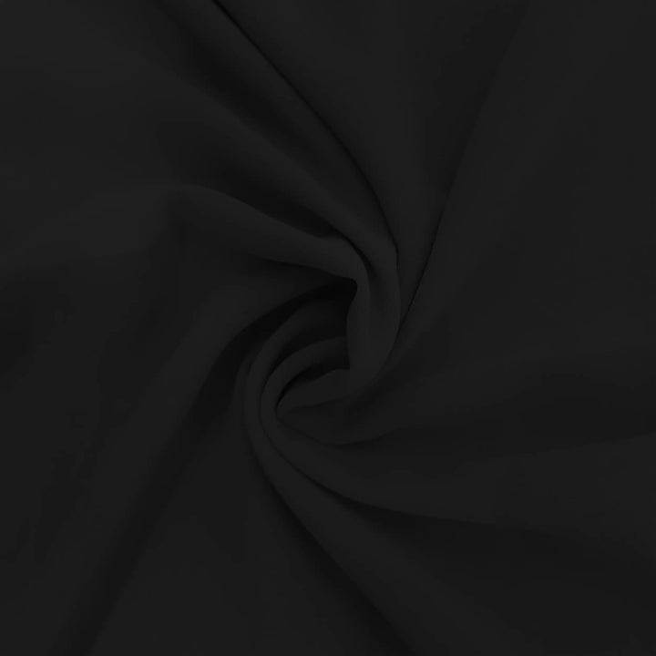 Jet Black Georgette Hijab image 0