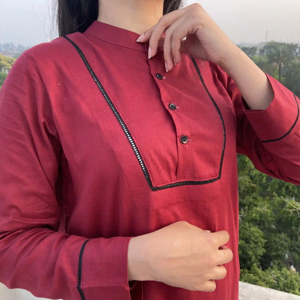 Oxblood Lawn Two Piece image 0